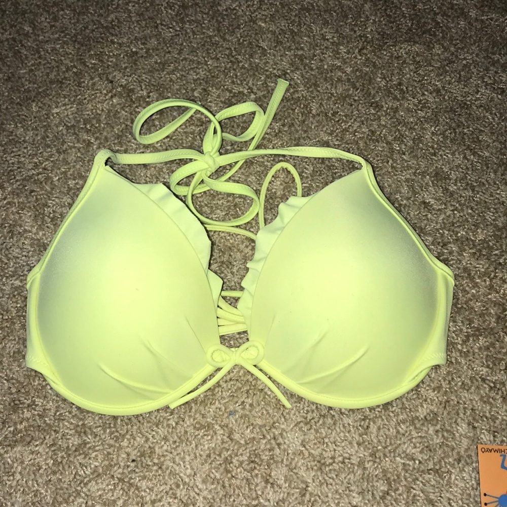 BRIGHT YELLOW VICTORIA’S SECRET BIKINI TOP